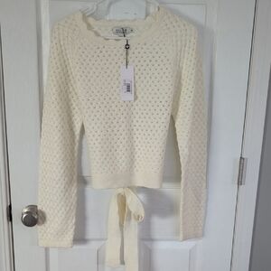 Molly Bracken Cream Knit Sweater